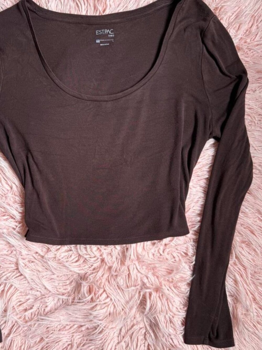 PacSun Women's Brown Crop-top